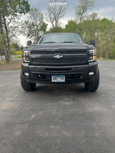 1 2011 Silverado 1500 Chevrolet Ltz Rough Country Suspension Lift 35in Anthem Off Road Equalizer Gloss Black