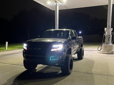 1 2021 Colorado Chevrolet Rough Country Suspension Lift 6in Anthem Off Road Equalizer Black Milled