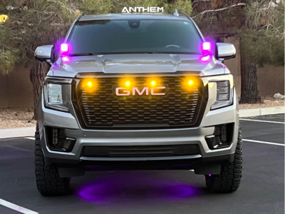 1 2021 Yukon Gmc Rough Country Suspension Lift 35in Anthem Off Road Intimidator Black Milled
