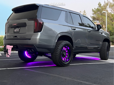 1 2021 Yukon Gmc Rough Country Suspension Lift 35in Anthem Off Road Intimidator Black Milled