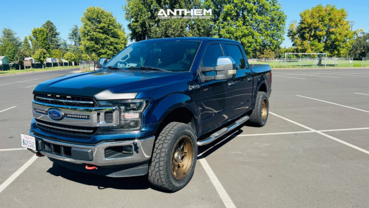 2019 Ford F-150 - 20x10 -18mm - Anthem Off-Road Rogue - Leveling Kit - 33" x 12.5"