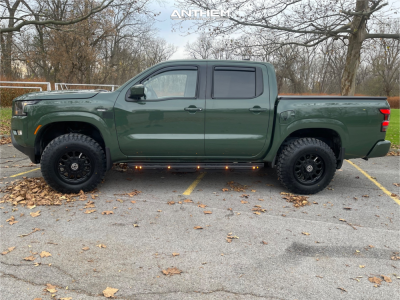 2023 Nissan Frontier - 17x9 0mm - Anthem Off-Road Intimidator - Suspension Lift 2.5" - 235/80R17