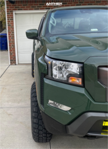 1 2023 Frontier Nissan Sv Rough Country Suspension Lift 25in Anthem Off Road Intimidator Black