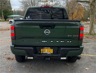 1 2023 Frontier Nissan Sv Rough Country Suspension Lift 25in Anthem Off Road Intimidator Black