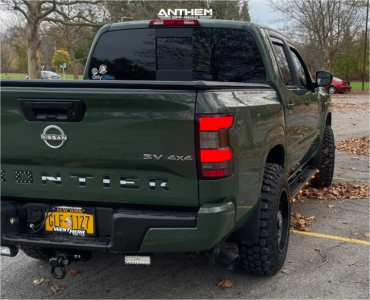 1 2023 Frontier Nissan Sv Rough Country Suspension Lift 25in Anthem Off Road Intimidator Black