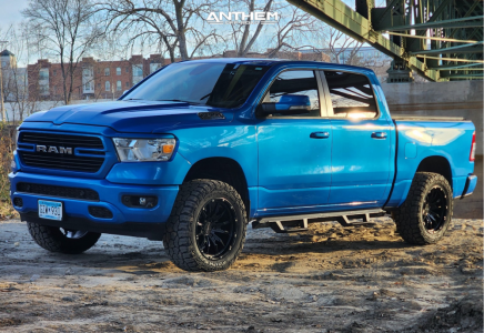 1 2021 1500 Ram Big Horn Bilstein Leveling Kit Anthem Off Road Talon Satin Black