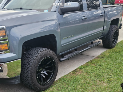 1 2015 Silverado 1500 Chevrolet Lt Rough Country Suspension Lift 3in Anthem Off Road Talon Gloss Black