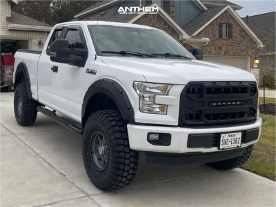1 2015 F 150 Ford Xl Maxtrac Suspension Lift 45in Anthem Off Road Rogue Titanium Gray
