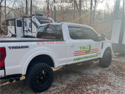 1 2022 F 250 Super Duty Ford Lariat Unknown Leveling Kit Anthem Off Road Rogue Black Milled