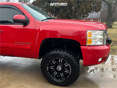 1 2010 Silverado 1500 Chevrolet Ltz Motofab Leveling Kit Anthem Off Road Avenger Black Milled