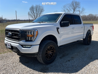 1 2023 F 150 Ford Xlt Motofab Leveling Kit Anthem Off Road Talon Bronze