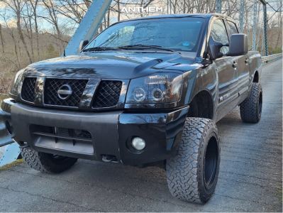 2006 Nissan TITAN - 20x12 -44mm - Anthem Off-Road Rogue - Suspension Lift 4" - 33" x 12.5"