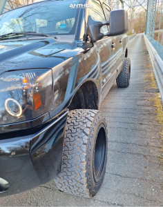 1 2006 Titan Nissan Rough Country Suspension Lift 4in Anthem Off Road Rogue Black Milled