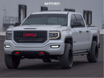 1 2018 Sierra 1500 Gmc Denali Motofab Suspension Lift 25in Anthem Off Road Turbine Gloss Black
