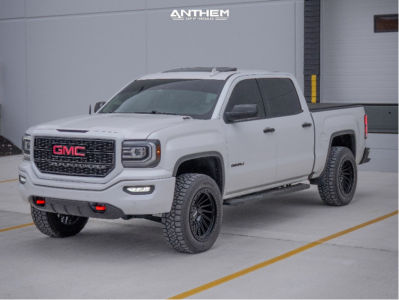 1 2018 Sierra 1500 Gmc Denali Motofab Suspension Lift 25in Anthem Off Road Turbine Gloss Black