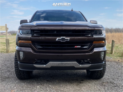 1 2016 Silverado 1500 Chevrolet Lt Rough Country Suspension Lift 35in Anthem Off Road Turbine Gloss Black