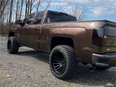 1 2016 Silverado 1500 Chevrolet Lt Rough Country Suspension Lift 35in Anthem Off Road Turbine Gloss Black