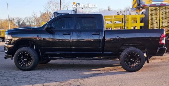1 2021 2500 Ram Big Horn Rough Country Suspension Lift 3in Anthem Off Road Talon Gloss Black