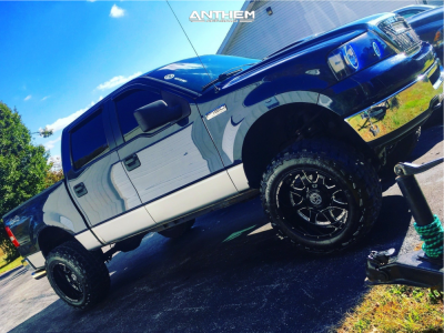 1 2006 F 150 Ford Rough Country Suspension Lift 6in Anthem Commander Black