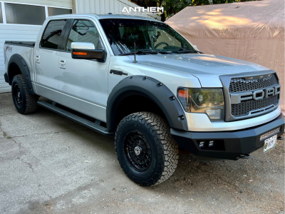 2013 Ford F-150 - 17x9 -12mm - Anthem Off-Road Viper - Leveling Kit - 285/70R17