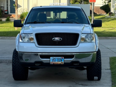1 2008 F 150 Ford Xlt Rough Country Leveling Kit Anthem Off Road Avenger Black Milled