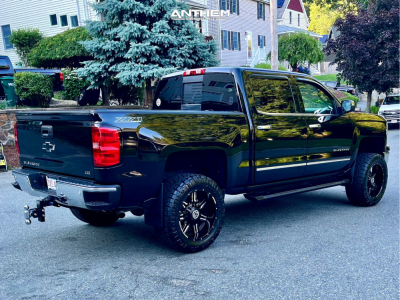 1 2015 Silverado 1500 Chevrolet Ltz Rough Country Suspension Lift 5in Anthem Off Road Equalizer Black Milled
