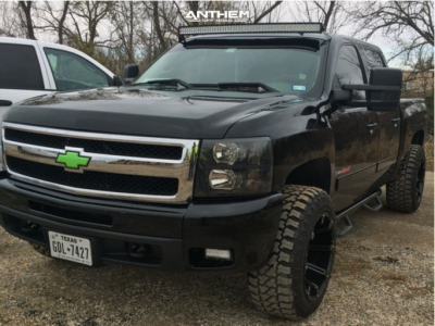 2007 Chevrolet Silverado 1500 - 20x12 -44mm - Anthem Off-Road Defender - Leveling Kit - 33" x 12.5"