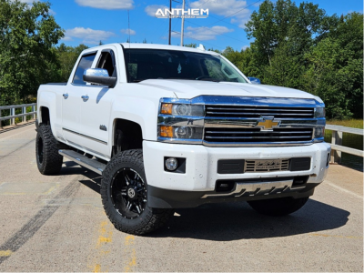 2015 Chevrolet Silverado 2500 HD - 18x10 -24mm - Anthem Off-Road Equalizer - Leveling Kit - 33" x 12.5"
