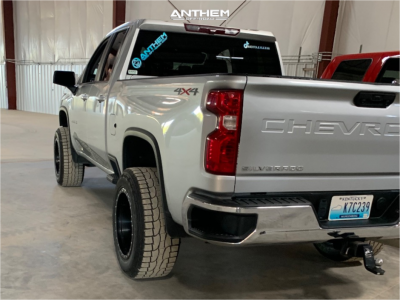1 2022 Silverado 2500 Hd Chevrolet Lt Kryptonite Leveling Kit Anthem Off Road Rogue Black Milled