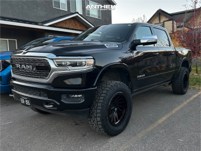 2022 Ram 1500 - 20x10 -24mm - Anthem Off-Road Turbine - Suspension Lift 4" - 35" x 12.5"