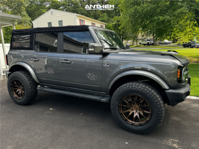 2022 Ford Bronco - 20x10 -24mm - Anthem Off-Road Talon - Leveling Kit - 35" x 11.5"