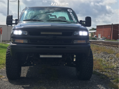 1 2000 Silverado 1500 Chevrolet Rough Country Suspension Lift 6in Anthem Enforcer Matte Black