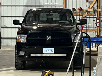 1 2012 1500 Ram St Rough Country Suspension Lift 25in Anthem Off Road Equalizer Gloss Black