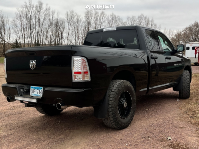 1 2012 1500 Ram St Rough Country Suspension Lift 25in Anthem Off Road Equalizer Gloss Black