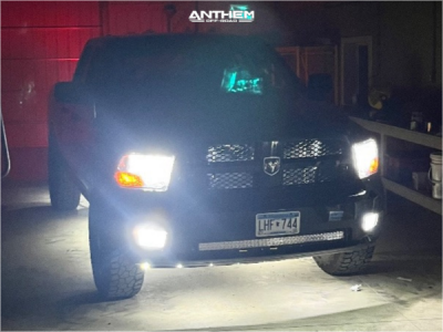 1 2012 1500 Ram St Rough Country Suspension Lift 25in Anthem Off Road Equalizer Gloss Black