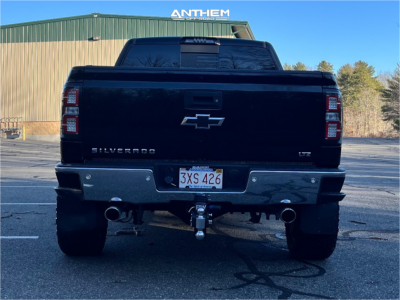 1 2015 Silverado 1500 Chevrolet Ltz Rough Country Suspension Lift 5in Anthem Off Road Equalizer Black Milled