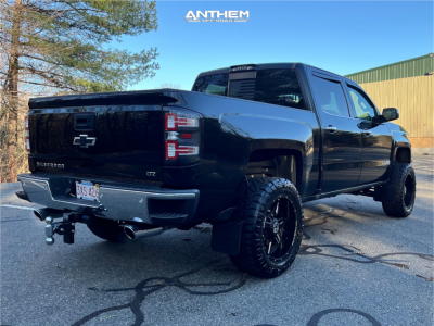 1 2015 Silverado 1500 Chevrolet Ltz Rough Country Suspension Lift 5in Anthem Off Road Equalizer Black Milled
