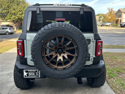 1 2022 Bronco Ford Big Bend Rough Country Suspension Lift 35in Anthem Off Road Talon Bronze