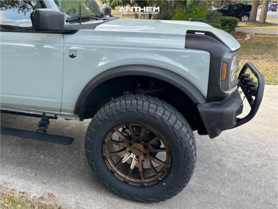 1 2022 Bronco Ford Big Bend Rough Country Suspension Lift 35in Anthem Off Road Talon Bronze