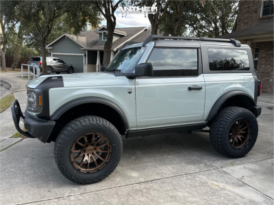 1 2022 Bronco Ford Big Bend Rough Country Suspension Lift 35in Anthem Off Road Talon Bronze