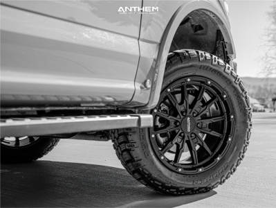 1 2019 F 150 Ford Lariat Rough Country Suspension Lift 4in Anthem Off Road Talon Satin Black