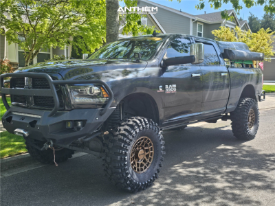 2016 Ram 3500 - 17x9 -12mm - Anthem Off-Road Valor - Suspension Lift 6" - 38" x 13.5"