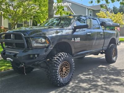 2016 Ram 3500 - 17x9 -12mm - Anthem Off-Road Valor - Suspension Lift 6" - 38" x 13.5"