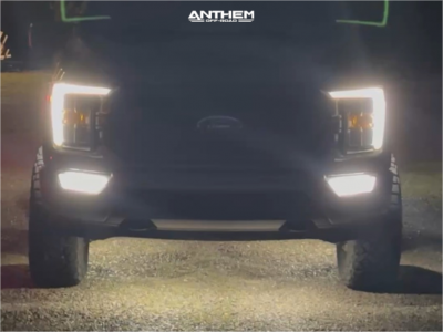 1 2022 F 150 Ford Xlt Readylift Suspension Lift 35in Anthem Off Road Equalizer Black Milled