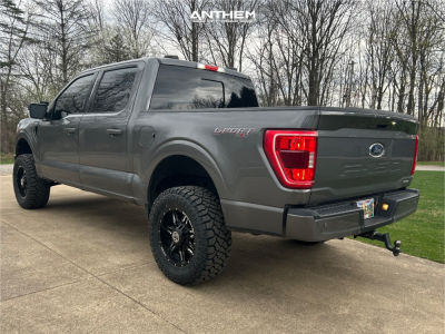 1 2022 F 150 Ford Xlt Readylift Suspension Lift 35in Anthem Off Road Equalizer Black Milled