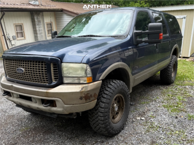 2003 Ford Excursion - 17x9 -12mm - Anthem Off-Road Rogue - Leveling Kit - 35" x 12.5"