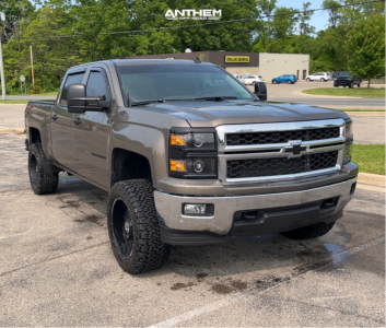 2014 Chevrolet Silverado 1500 - 20x10 -24mm - Anthem Off-Road Equalizer - Suspension Lift 4" - 33" x 12.5"