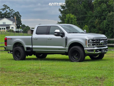 2023 Ford F-250 Super Duty - 20x10 -24mm - Anthem Off-Road Turbine - Leveling Kit - 35" x 12.5"