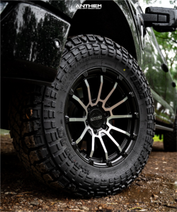 1 2022 F 150 Ford Tremor Rough Country Suspension Lift 25in Anthem Off Road Raider Black Machined