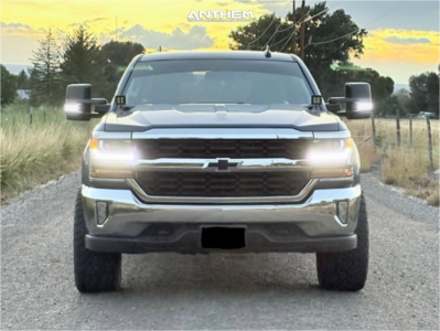 1 2016 Silverado 1500 Chevrolet Lt Rough Country Leveling Kit Anthem Off Road Gunner Black Milled